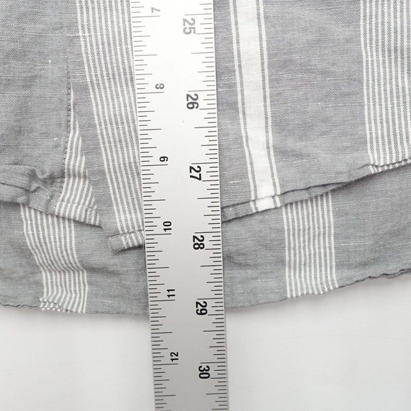 Express Button-Up Shirt Men's Large Striped Long Sleeve Collared Regular Fit - Picture 5 of 7